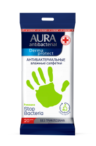 Aura Derma protect antibakteriális tk. 20 db